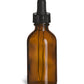 2 oz amber glass bottle with dropper lid